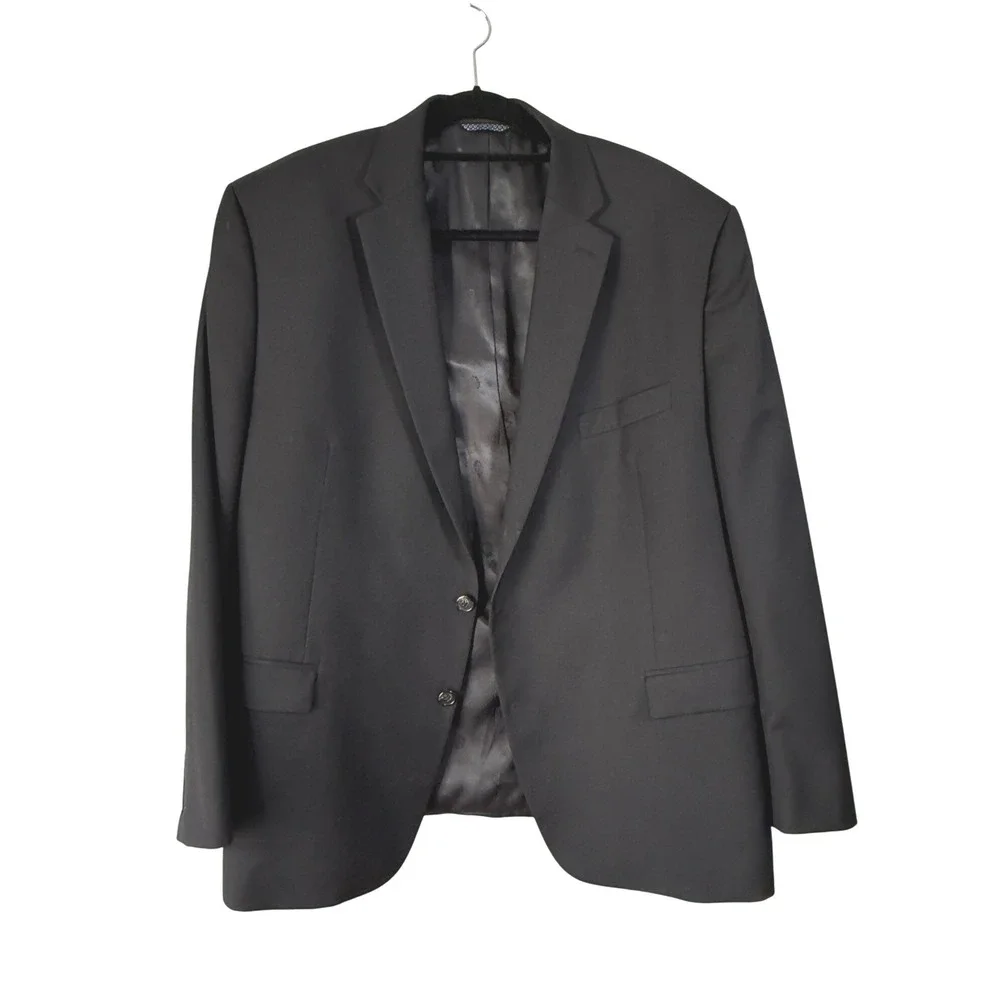 Ralph Lauren Men's dark gray Wool‎ Blend Blazer Jacket Size 48R Business